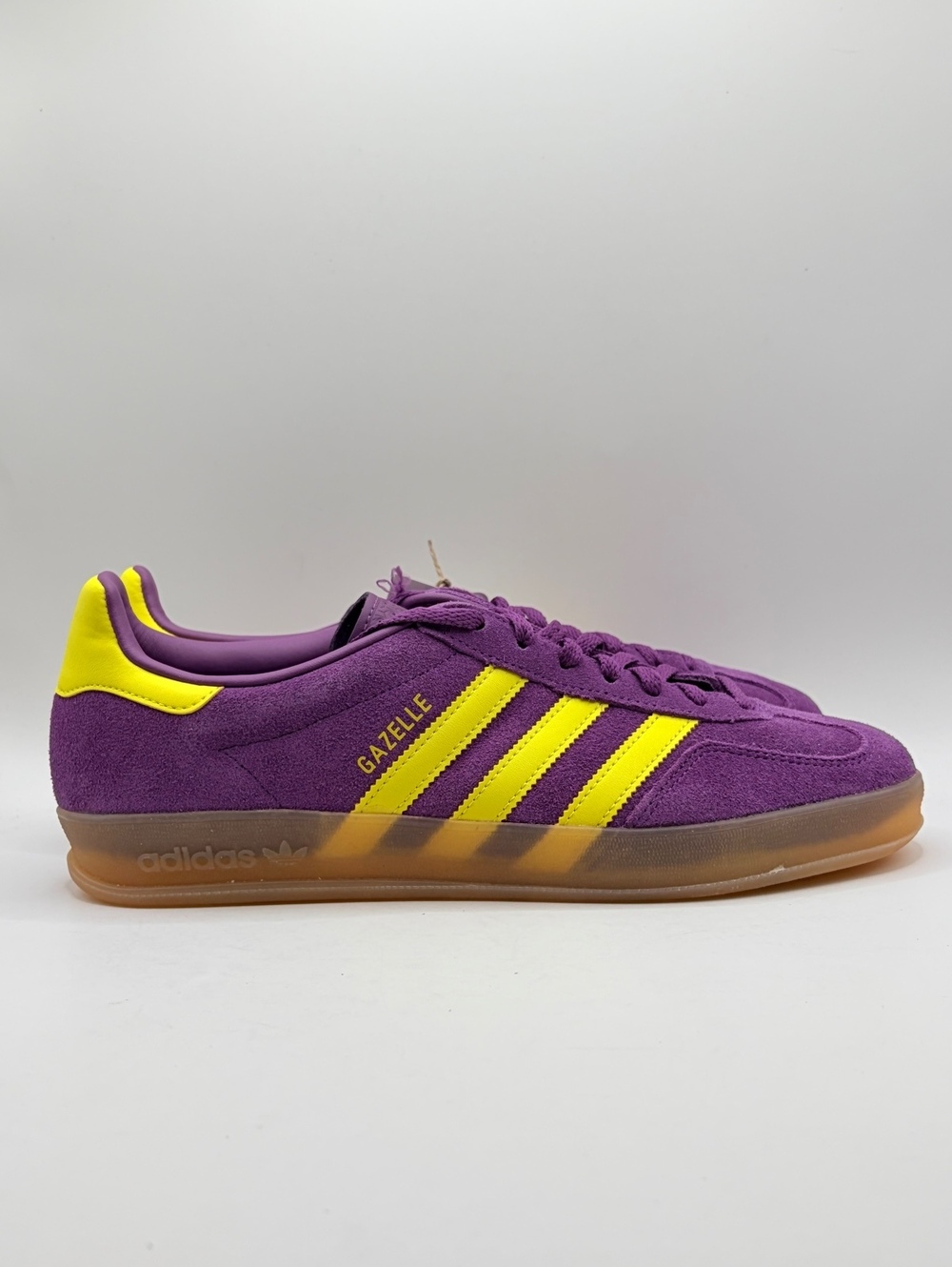 Adidas Gazelle Indoor Purple & Yellow Sneakers 10.5 Women’s No Lid